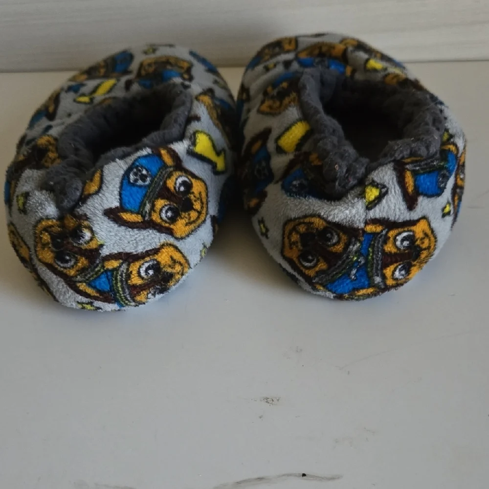 Kids Grey Paw Patrol Character Slip-On Slippers - Unbranded